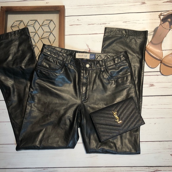 Pants - SOLD Vintage |• 90’s Bootcut Leather Pants